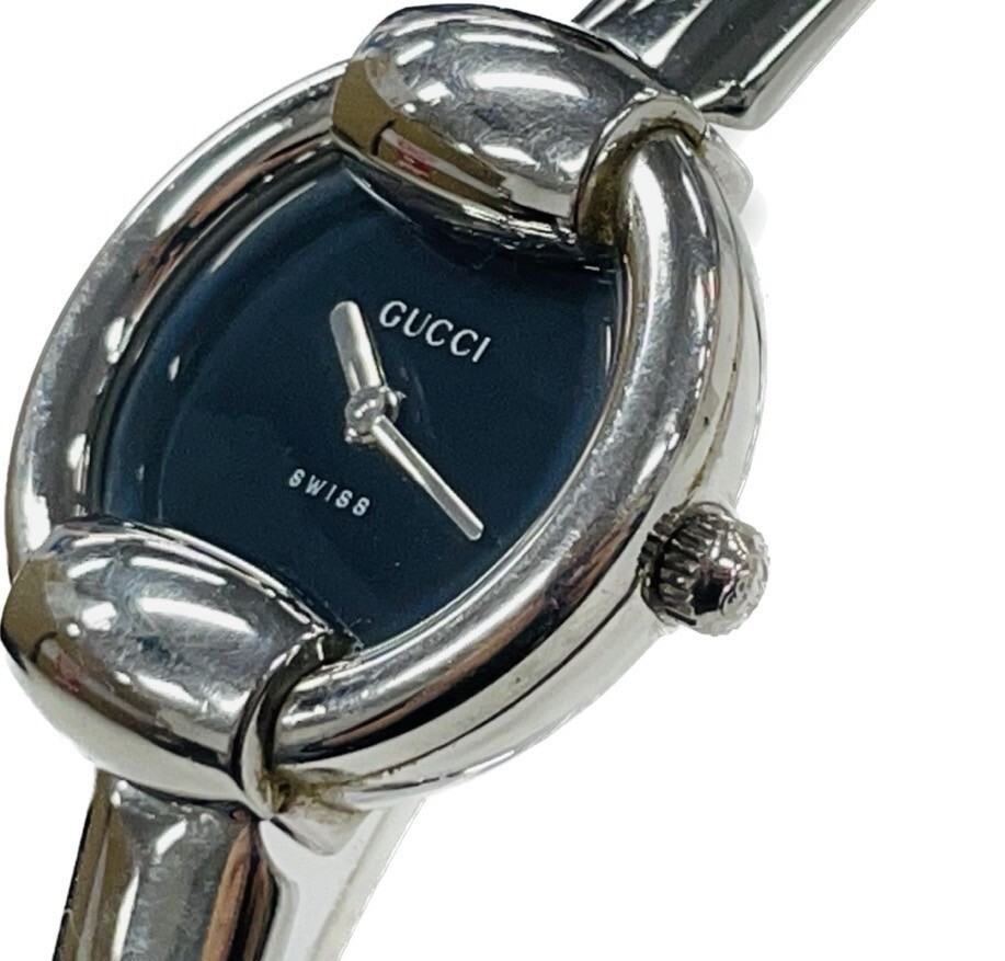 Gucci 1400L SilverxBlack Swiss Made Quartz Women Watch 23mm