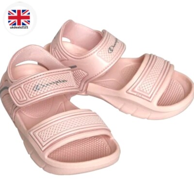 Champion Kleinkind Mädchen Sandalen Größe UK 6 EUR 23 Rosa Sommer Urlaub BRANDNEU