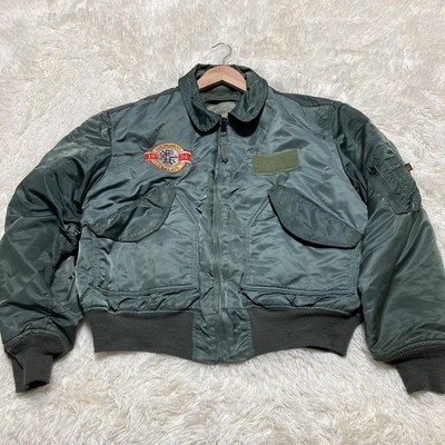 Alpha Industries CWU-45P Flight Jacket XL Nylon USA Made 90s 
