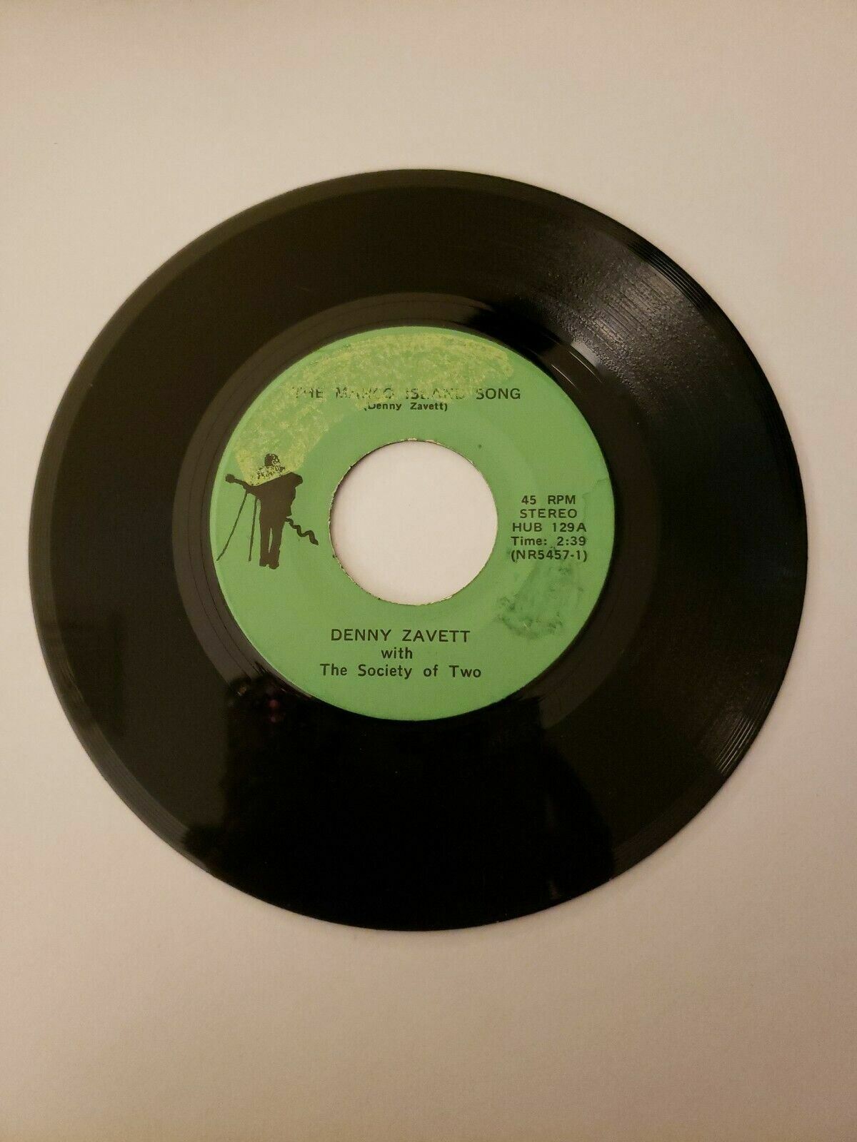 Denny Zavett - The Mango Island Song (45RPM 7”  Single)(J418) 