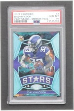 Dalvin Cook 2021 Certified Certified Stars Mirror Teal #3 #25/50 (PSA 10)