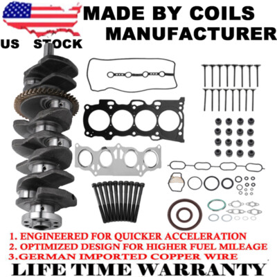 Crankshaft + Head Bolt Gasket Set For Toyota RAV4 Matrix Scion tC xB 2.4L 2AZFE
