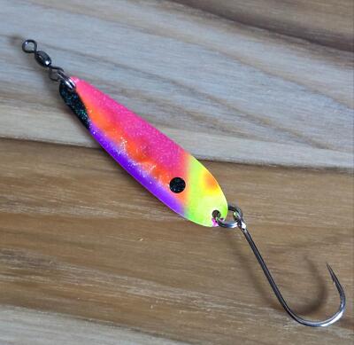 Kingfisher Tackle Proeye Painted Trolling Spoon 2-3/8'' Gamakatsu 1/0 Siwash Hook