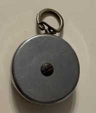 Vintage KEY-BAK Ctl Company Metal Retractable Belt Loop Key Chain Wausau WI