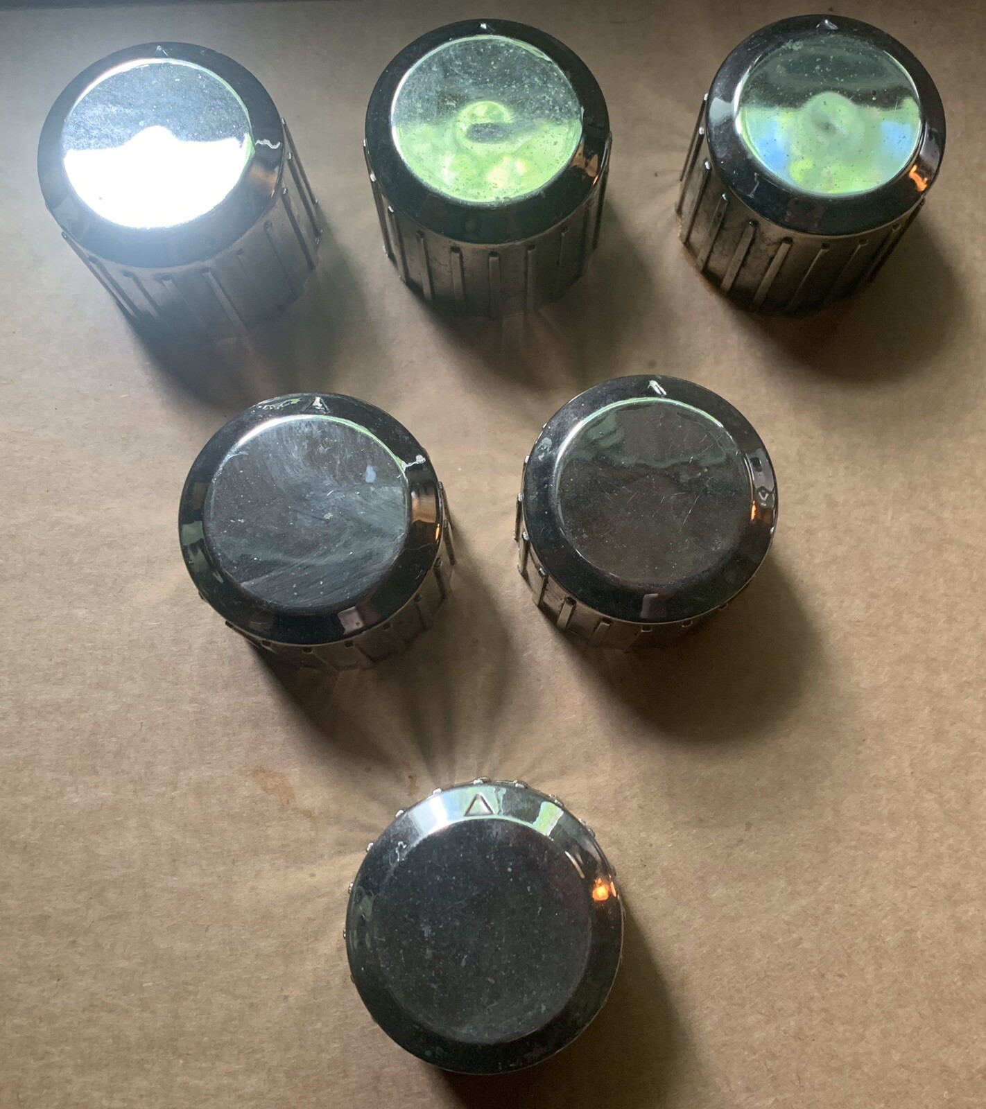 BACKYARD GRILL BRAND GAS GRILL KNOB SET, SIX (6) KNOBS, ORIGINAL