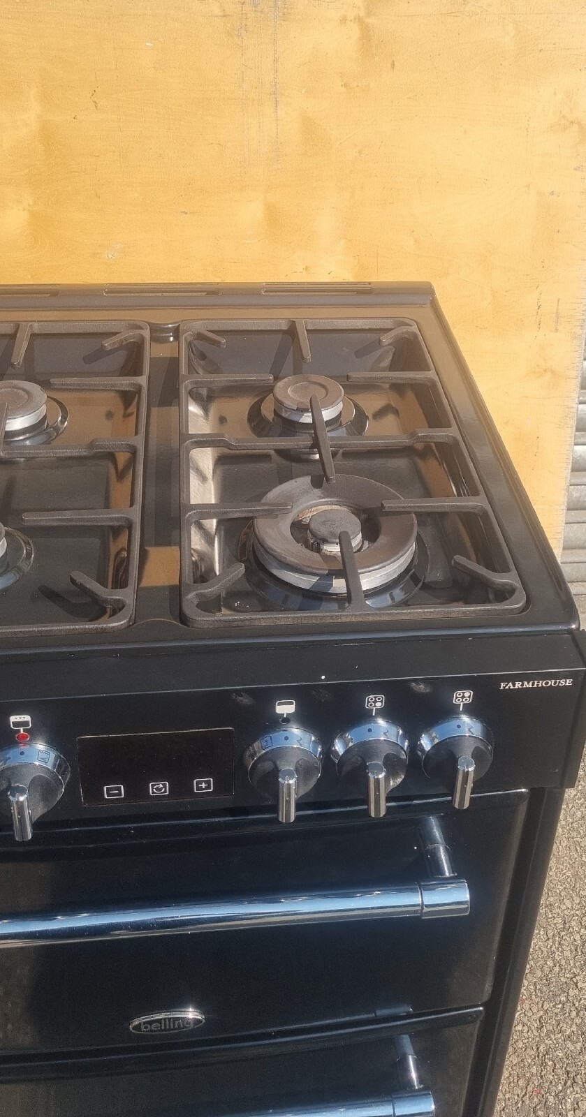 Belling Farmhouse 60DF 60cm Double Oven Mini Range Cooker Black