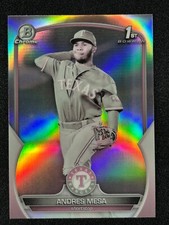 Andres Mesa 2023 Bowman Chrome 1st Pearl Refractor SSP #BCP-44 PR 12 RANGERS