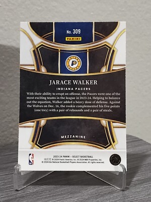 2023-24 Select Jarace Walker RC # 309 Mezzanine Base Pacers | eBay