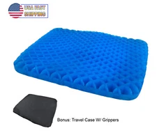Egg Honeycomb Cooling Gel Support Seat Office Cushion Non-Slip Breathable Cover