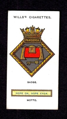 40271/ Wills´s Cigarettes   Ships´ Badges   No. 48   H.M.S. Pandora