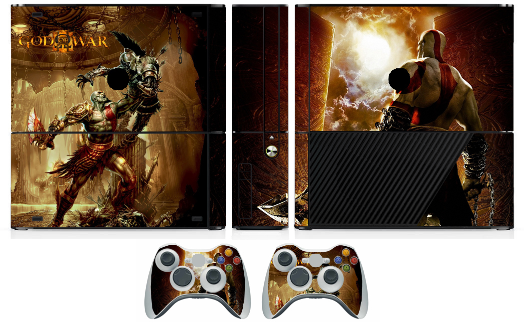 Pellicola Adesiva Decorativa Per Xbox 360 Slim E + 2 Controller - Multicolor, PVC