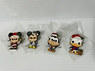 Disney Funko Pop Minnie Mickey Goofy & Donald Pin Set 4 Holiday Amazon Exclusive