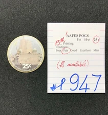 AAFES POGS, 15th Series/Printing,1 POGS, 25¢, #P947, FAIR