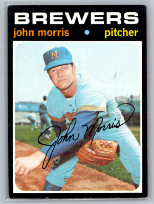 # 721 John Morris Milwaukee Brewers 1971 Topps