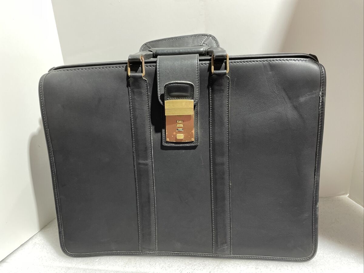 Vintage Coach Black Leather Briefcase L5H 5420 | eBay Vintage Coach Black Leather Briefcase L5H 5420 | eBay
