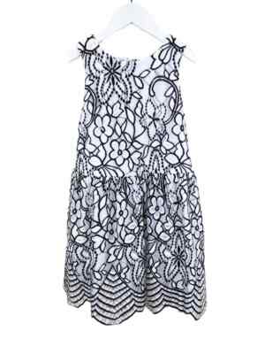 laundry by shelli segal white lace dress Laundry by Shelli Segal, Girls' Lace Dress, White/Black, Size 12 (may run  small)