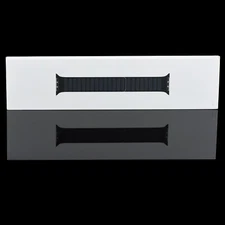 Apple iWatch 42mm 44mm 45mm 4 5 6 7 8 9 Ultra SE Leather Link Band Midnight M/L