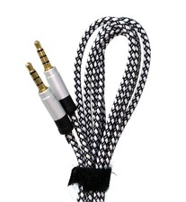 3.5mm Audio Cable 4 Poles for Cars Truck MP3 Amplify Speaker Music connector