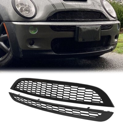 Honeycomb Mesh Front Grille Upper&Lower FOR 2002-06 Mini Cooper & S R50 ...