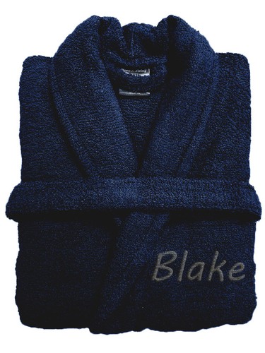 mens personalised towelling robe