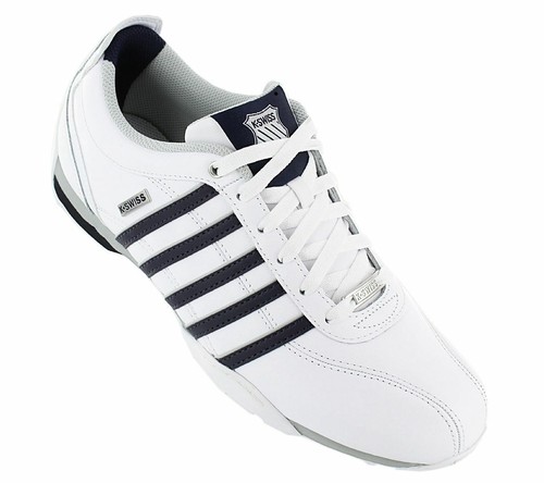 K. Swiss Arvee 1.5 White Navy Mens Leather Trainers, 8 UK / White Navy