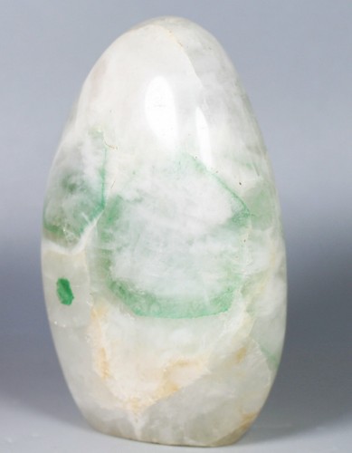 400g Natural Polished Green Ghost Quartz Crystal Palm Stone Reiki Healing - Picture 4 of 12