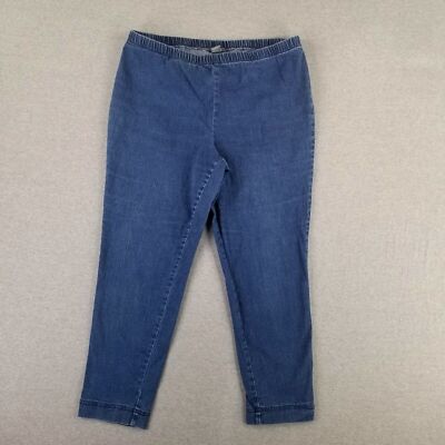 Essential Pull On Jeans Plus Size 18/20W Comfort Stretch Waistband Lightweight