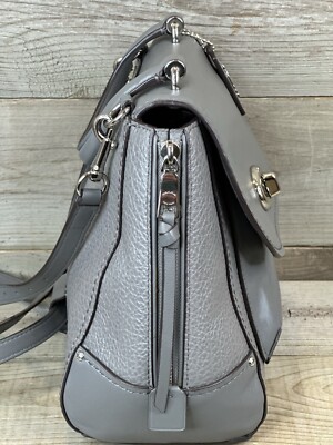 TRENDY Coach FAYE CONVERTIBLE BACKPACK 30525 Gray Leather  display picture 3