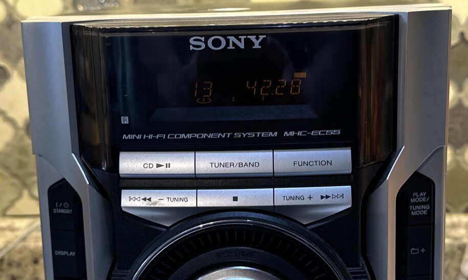 Sony MHC-EC55 HiFi Component System 3-Disc CD Changer Stereo Head Unit WORKS
