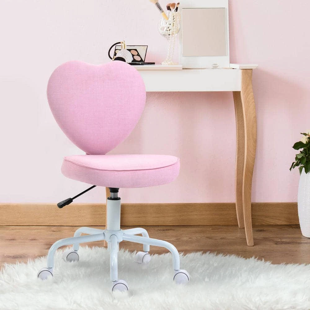 Pink spinning desk chair hot sale