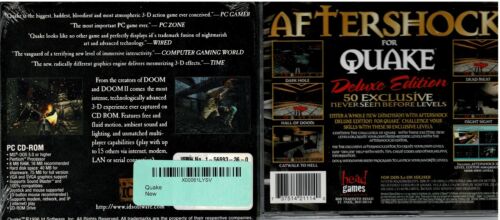 Quake & expansion Aftershock for Quake Deluxe Edition Pc Both New - Picture 2 of 2