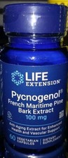 Life Extension Pycnogenol French Maritime Pine Bark 100mg 60 VCaps 4/26 