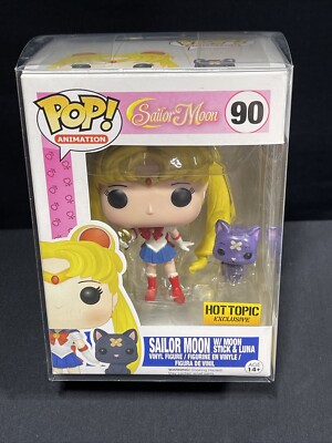 Funko Pop! Sailor Moon With Moon Stick And Luna #90 Hot Topic