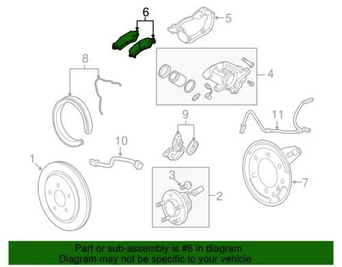 Juego de pinzas de freno de disco trasero genuinas GM 2008-2014 Cadillac CTS SRX 20876917 Foto 4 de 4