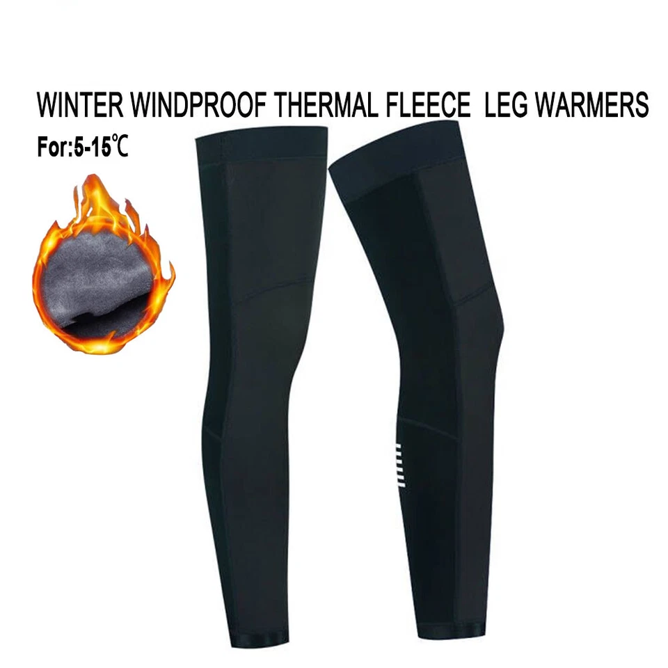 Велосипедные флисовые ветрозащитные подогреватели для ног зимние мягкие дышащие защитный чехол - Изображение 3 из 4