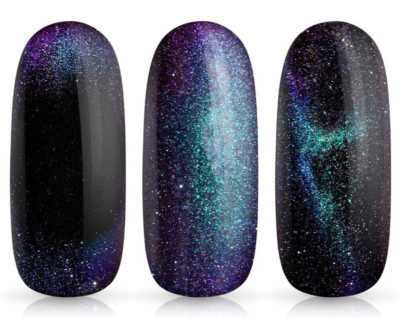 Jolifin LAVENI Shellac - Cat-Eye 9D FlashOn ocean 10ml #S1099