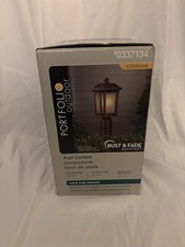 New 8” Portfolio Post Lantern Matte Black Traditional Outdoor Light 0356742