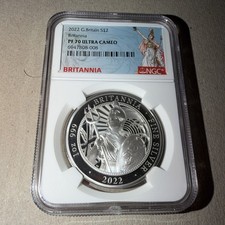2022 Britannia Silver Proof £2 Two Pound NGC PF70 1oz Great Britain