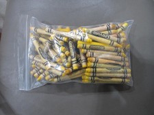 1 lb Lot of Mixed Yellow Hues Crayola Crayons Used Bulk Crafts Art Melting Wax