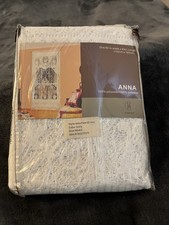 Vivatex ANNA Ivory Lace Curtain Panel 60" w  X  63" L Rod Pocket Drape NEW