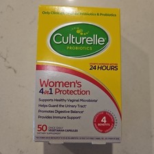 Culturelle Women's 4-in-1 Daily Probiotic Supplements 50 Ct Exp 2027 