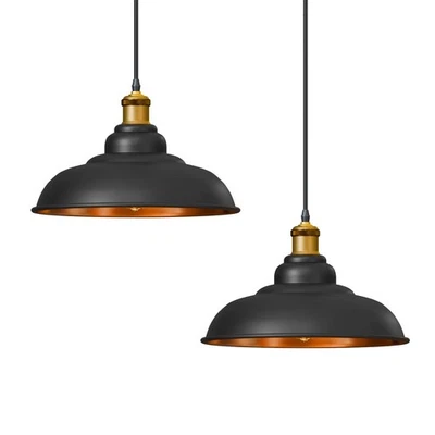 2er Pendelleuchte Hängelampe Vintage-Leuchte Wandleuchte Deckenlampe Pendellampe - Bild 1 von 4