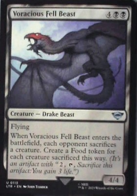 mtg beast cards Voracious Fell Beast: #113, Magic: The Gathering Nm C252