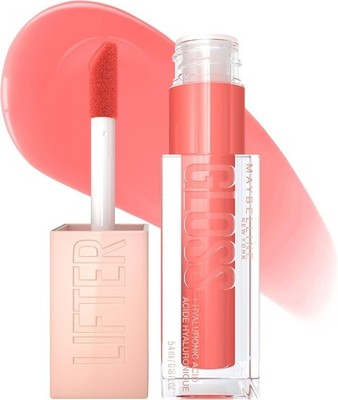 PACK OF 2 - Maybelline Lifter Lip Gloss for Fuller Looking Lips, 022 Peach Ring