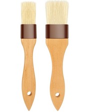 Pastry Brush Basting Brush For Cooking 2 PC Boar Bristles 1 1 1/2 Inch Fits