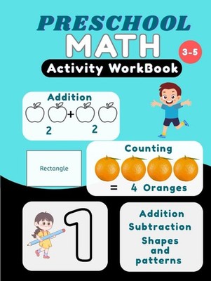 Preschool Math Activity Workbook Number Tracing, addition and subtraction wor...
