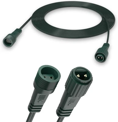 SHATCHI 5M Extension Cable 2 Pin LED Connector G40 Globe Outdoor Festoon Christmas Light