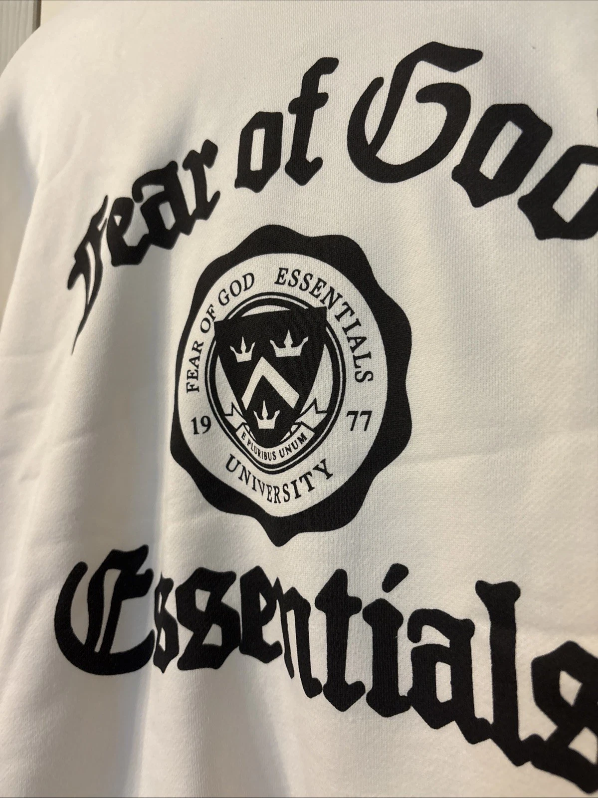 Felpa con cappuccio Fear of God Essentials Light Avena Uomo Medium M Autentica