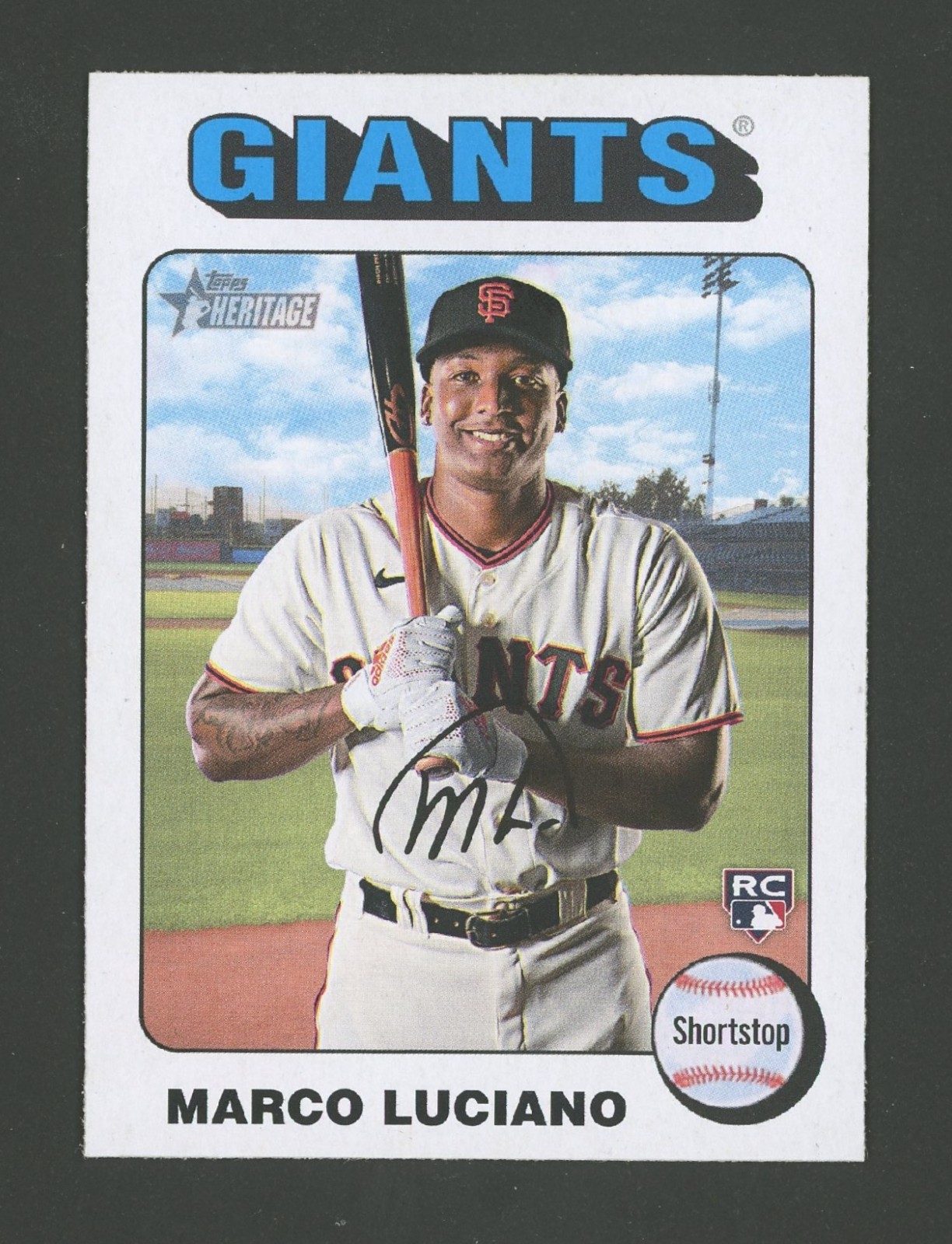 2024 Topps Heritage #391 Marco Luciano White Border