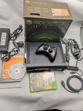 Microsoft Xbox 360 Elite 120GB Console Boxed + Game And Controllers WiFi